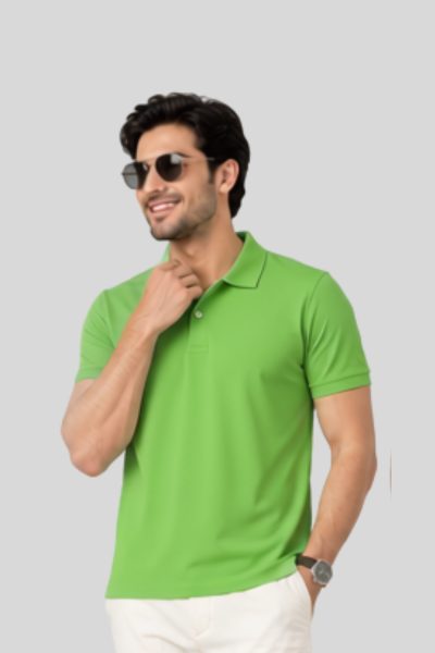 Men~s Vega Moss Green   Polo  T-shirt