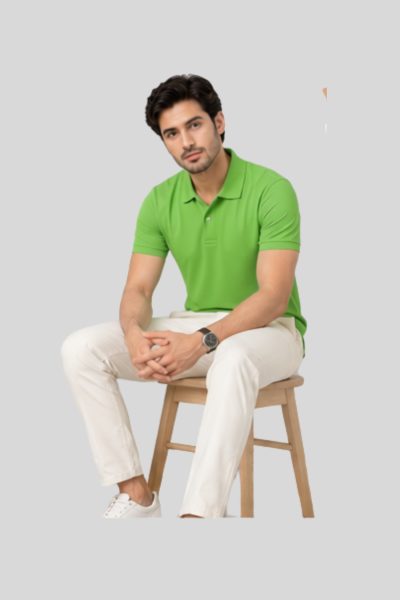 Men's Vega Moss Green   Polo  T-shirt