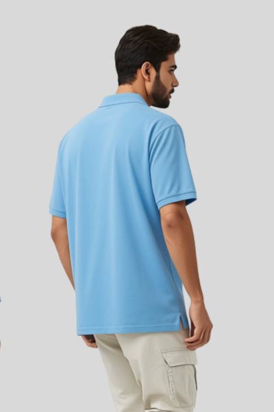 Men's Vega Sky Blue Polo T-shirt