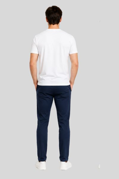 Men's White  GYM Typography Round Neck T-shirt