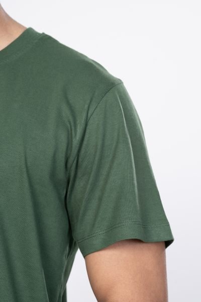 Shleviro Men's Polar Lab Bottle Green Solid Round Neck T-shirt